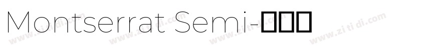 Montserrat Semi字体转换